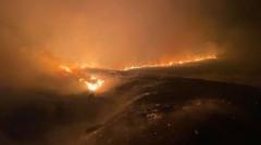 Source-feed image associated with Police declare 'major incident' over Cairngorms wildfire