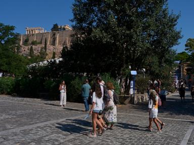 Source-feed image associated with Man stabs tourists near the Acropolis in Athens, Greece