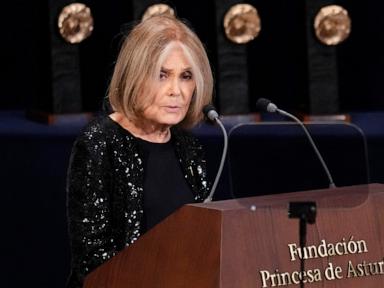 Source-feed image associated with Gloria Steinem, a potent voice of US feminism and co-founder of Ms. Magazine, dies at 92
