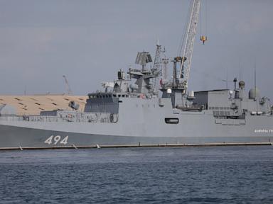 Source-feed image associated with UK military investigates after Russian warship fires warning shots near yacht in the Channel
