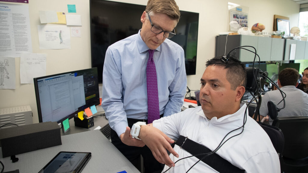 Source-feed image associated with STAT+: Brain implant restores the sensation of touch in a person with quadriplegia