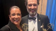 Image from linked report: Matthew Rhys' sister 'so proud of him' after historic Emmy wins