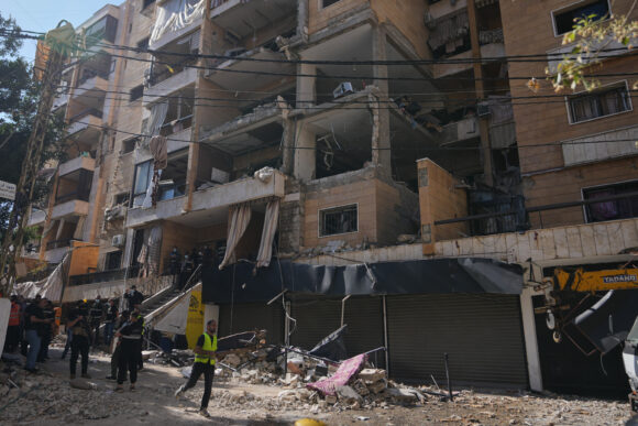 Source-feed image associated with Israel Kills Eight in Strike on Lebanon; US Rescues Helicopter Crew From Hormuz