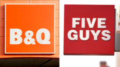 Source-feed image associated with B&Q and Five Guys among firms that paid staff below minimum wage
