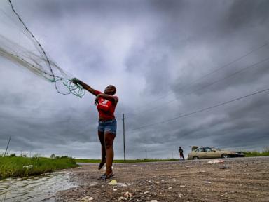 Source-feed image associated with Tropical Storm Bertha makes landfall in Louisiana and moves toward Texas