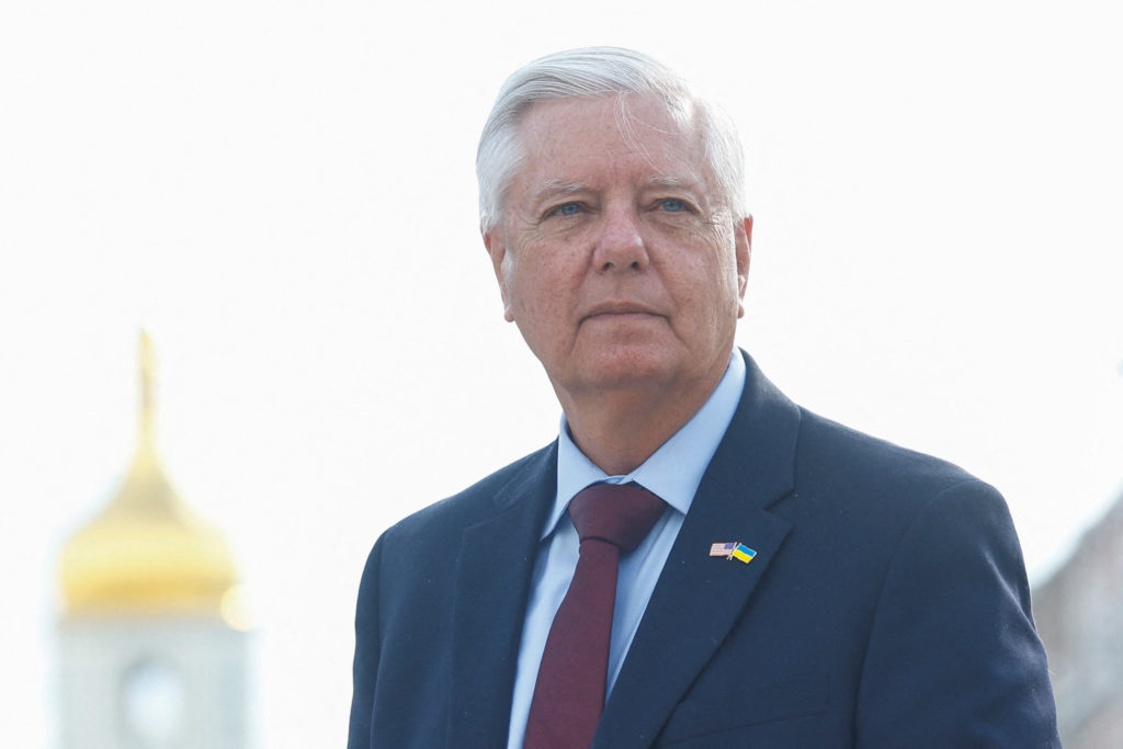 Source-feed image associated with Lindsey Graham remembered for a vision of American foreign policy that's fading in Washington