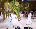 Source-feed image associated with Chanel brings beanstalk to catwalk in fairytale Paris couture show