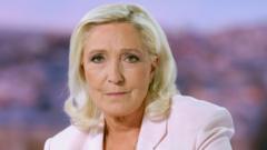Source-feed image associated with Will Le Pen rise again? French nationalist leader defiant after court's ruling