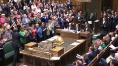 Source-feed image associated with Watch Starmer sign off final PMQs to standing ovation