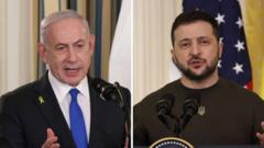 Source-feed image associated with What to expect from Zelensky and Netanyahu's visit to Washington