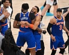 Source-feed image associated with Knicks beat Spurs to win their first NBA title since 1973 as brilliant Brunson shines again