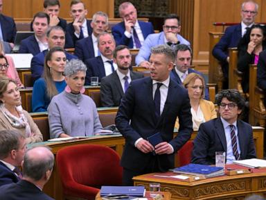 Image from linked report: Hungary's Parliament suspends immunity for PM Magyar and two Orbán-era ministers