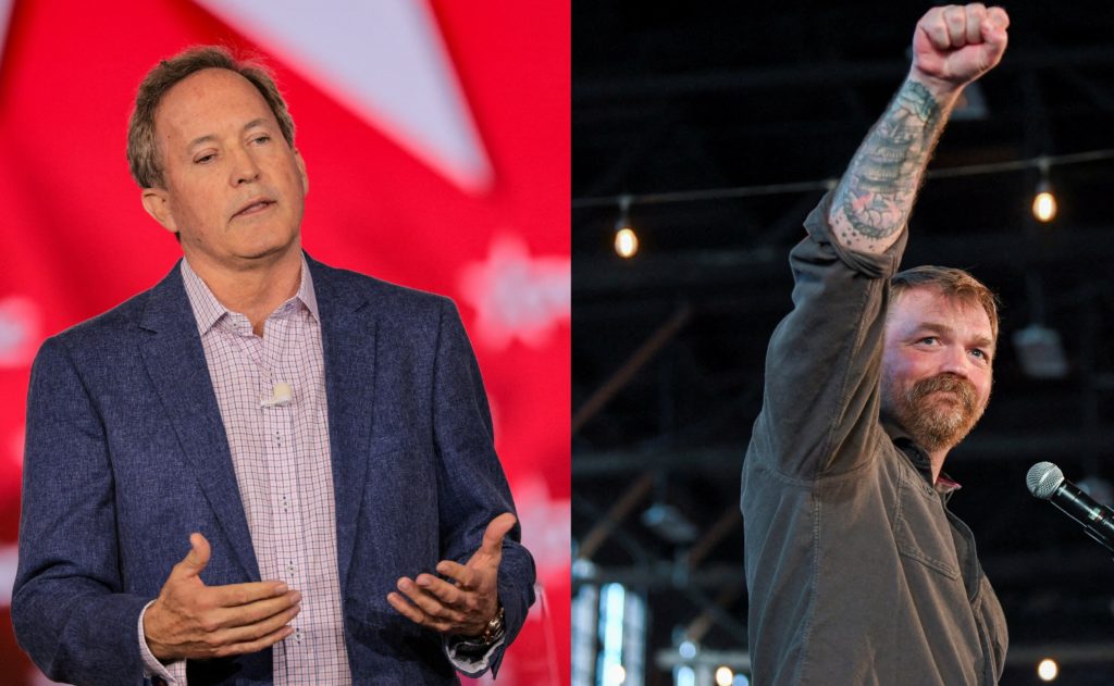 Source-feed image associated with Amid controversial Senate campaigns, Paxton and Platner visit Washington to shore up support