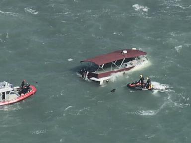Source-feed image associated with 1 dead, 3 missing after boat sinks near Alcatraz Island in San Francisco Bay