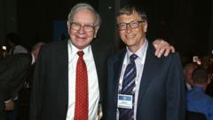 Source-feed image associated with Billionaire Warren Buffett stops donations to Bill Gates charity