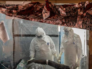 Source-feed image associated with Safety fears limit Ebola response in Congo, with more than 12 attacks recorded