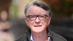 Source-feed image associated with Ministers braced as Mandelson document release will expose government working