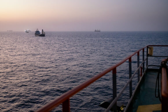 Image from linked report: No Lights, No Radio: Getting Oil Through Strait of Hormuz Is a Risky Job