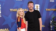 Source-feed image associated with YouTube star MrBeast marries Thea Booysen on Richard Branson's island