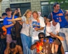 Source-feed image associated with ‘Go Knicks!’: from Wu-Tang to Trump, New York is gripped by basketball fever
