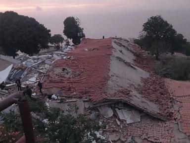 Source-feed image associated with Hotel with over 100 recently deported Venezuelans collapsed in deadly earthquakes