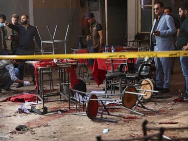 Source-feed image associated with Explosive device goes off in a Damascus cafe, killing at least 4 people
