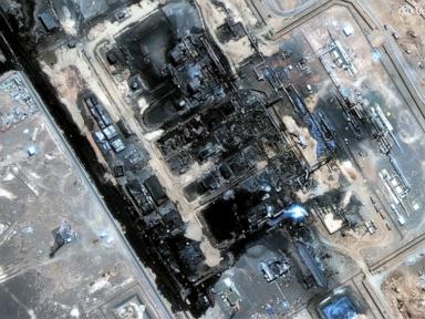 Source-feed image associated with Iran live updates: Oil prices rise after strikes in Saudi Arabia, Strait of Hormuz