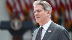 Source-feed image associated with Iran faces 'greatest financial offensive ever', says US treasury secretary