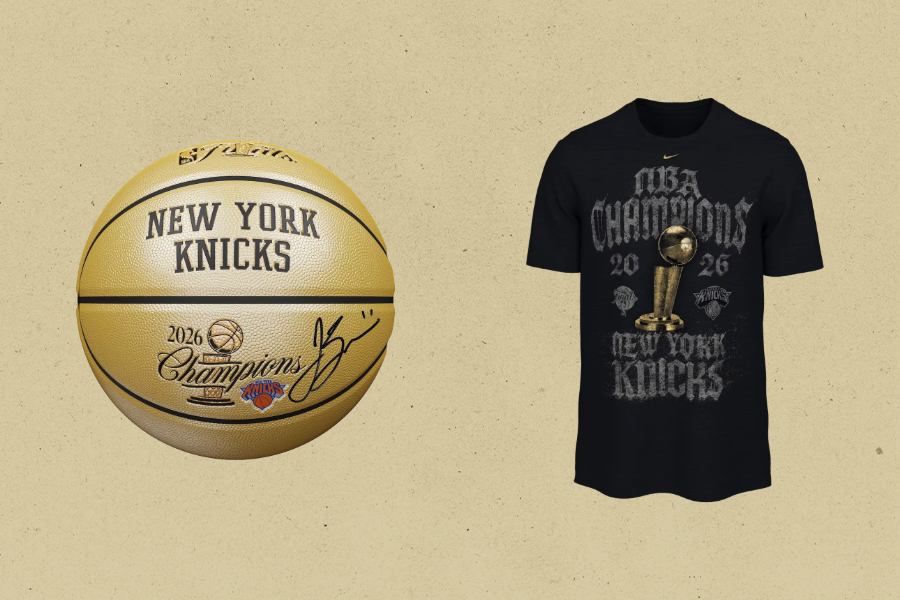 Source-feed image associated with Knicks NBA Championship Merch Includes Official Locker Room T-Shirt, Signed Jalen Brunson Basketballs