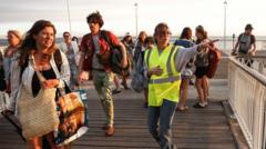 Source-feed image associated with Tens of thousands evacuated from French tourist spot and near Madrid as wildfires spread