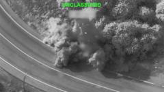 Source-feed image associated with US denies Iranian claims it hit civilian infrastructure in latest strikes