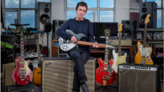 Source-feed image associated with Johnny Marr guitars sell for almost £4m at auction