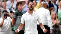 Source-feed image associated with Djokovic wins five-set epic to set up Sinner semi-final