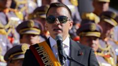 Source-feed image associated with Ecuador accused of meddling in Colombian election with tariff vow