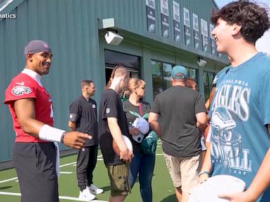 Image from linked report: WATCH: Inside Eagles and Fanatics' unforgettable experience for Make-A-Wish kids