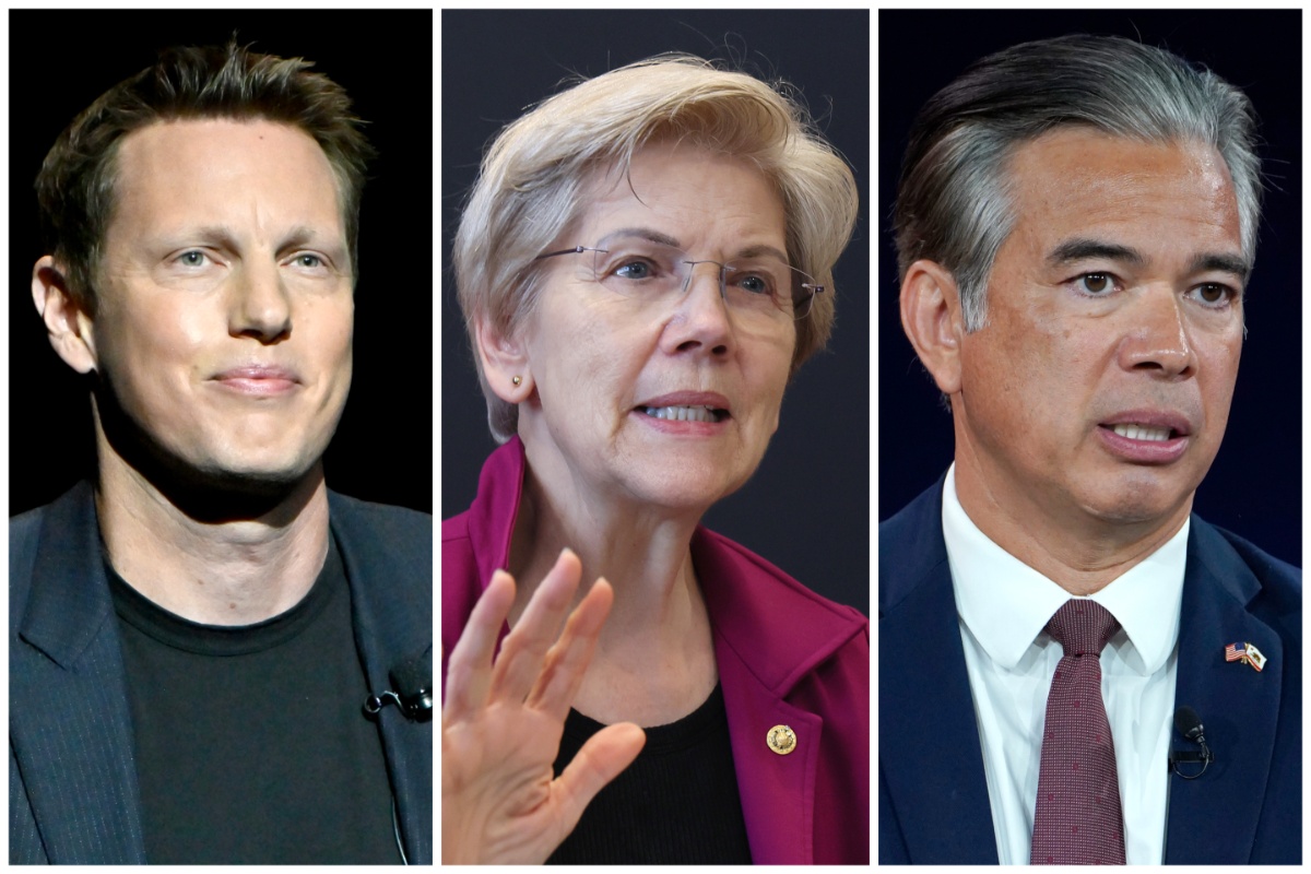 Image from linked report: Elizabeth Warren Says it Would be a ‘Massive Mistake’ for Rob Bonta to Settle Lawsuit With Paramount as Trump Bans CNN from White House: ‘This Is a Dangerous Merger’