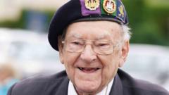 Image from linked report: D-Day veteran who survived capture dies aged 101