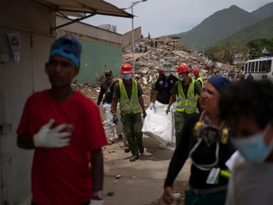 Source-feed image associated with As quake rescue effort winds down, Venezuelans are left alone to recover their dead