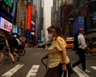 Source-feed image associated with ‘My eyes were stinging’: New Yorkers navigate smoky air and soaring temperatures