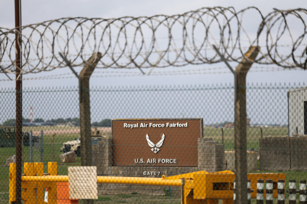 Image from linked report: British police find no explosives in vans linked to 5 men detained near U.S.-run military base