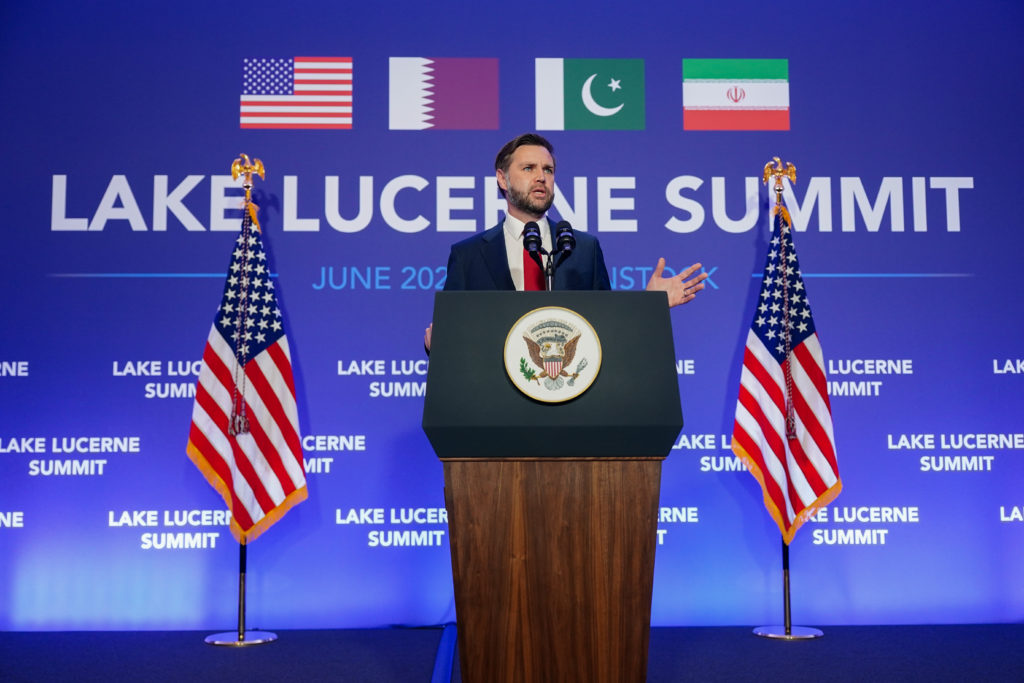 Source-feed image associated with WATCH: Vance says talks with Iranian officials set 'good foundation' for a deal to end the war