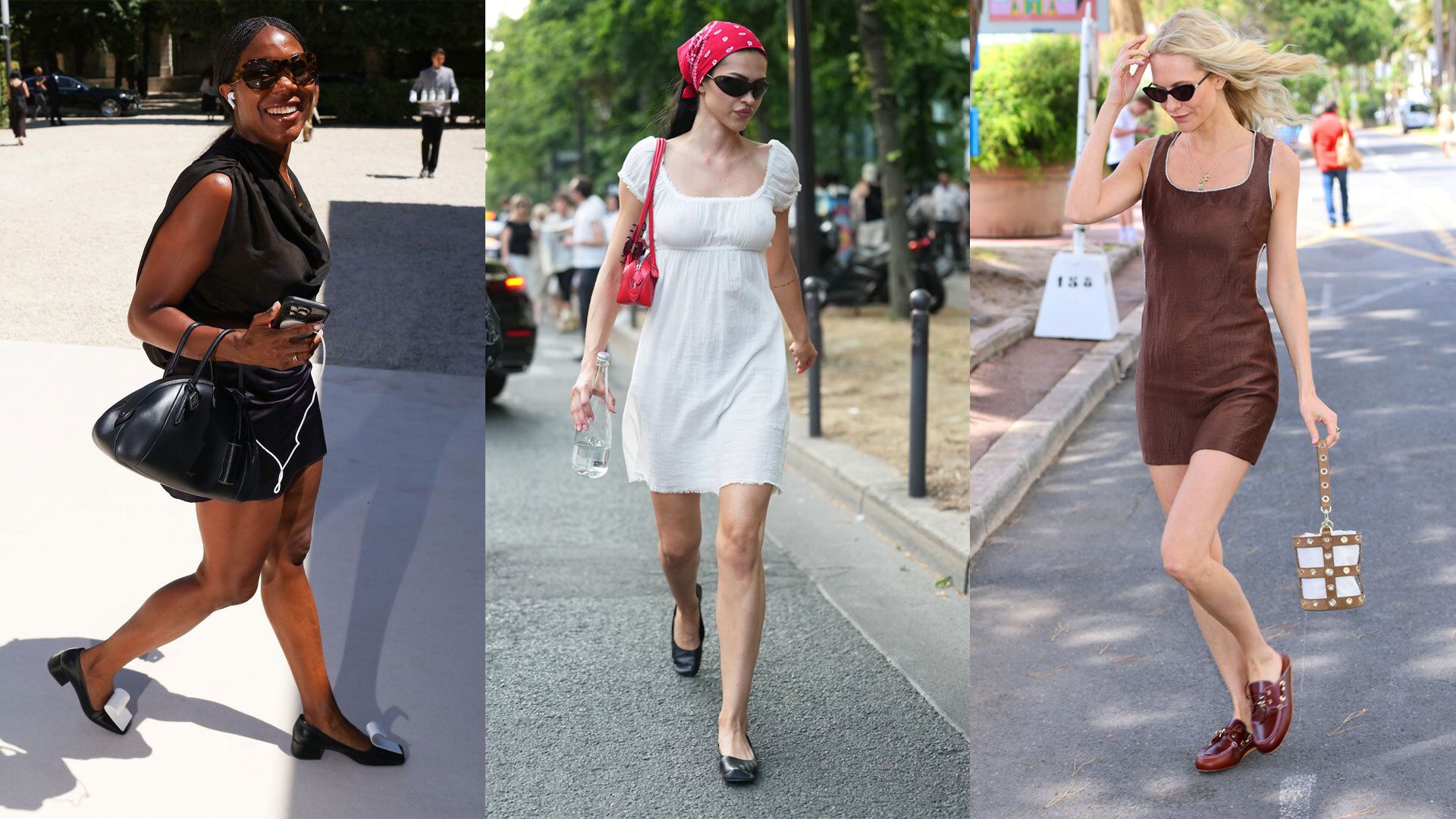 Source-feed image associated with Summer’s Main Character? According to Street Style, It’s the Mature Mini Dress