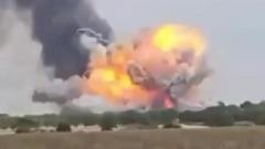 Source-feed image associated with Huge explosion and fire rip through Essex industrial site