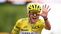 Source-feed image associated with Pogacar wins fifth Tour as Van der Poel takes stage