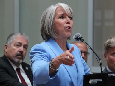 Source-feed image associated with New Mexico governor says state could seek billions after DEA let fentanyl hit streets