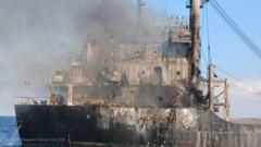 Source-feed image associated with Ten killed as Russian attacks on merchant ships in Black Sea intensify