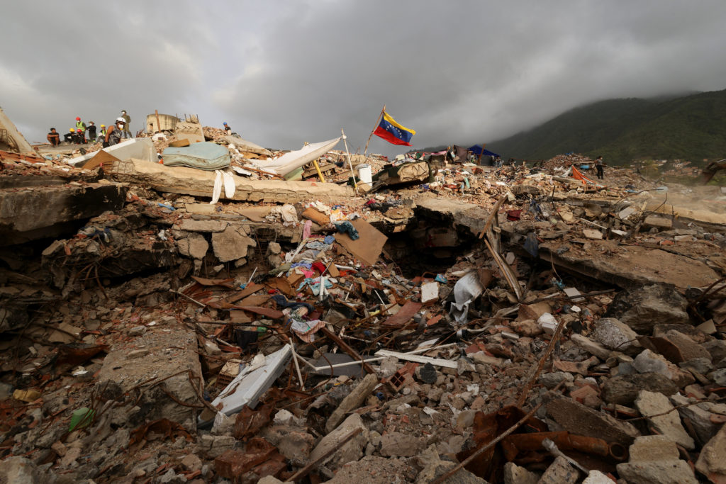 Source-feed image associated with Aid worker describes crisis in Venezuela, one month after devastating earthquakes