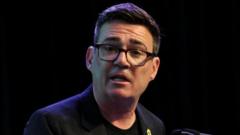 Source-feed image associated with Burnham says 'tonight could be the turning point' in his victory speech