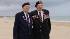 Source-feed image associated with D-Day veterans mark anniversary as nearly 100 British names added to memorial