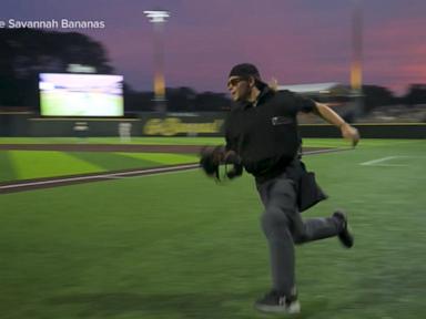 Source-feed image associated with WATCH: Little League umpire gets the call of a lifetime